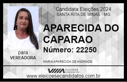 Candidato APARECIDA DO CAPARAO 2024 - SANTA RITA DE MINAS - Eleições