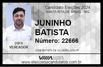 Candidato JUNINHO BATISTA 2024 - SANTA RITA DE MINAS - Eleições