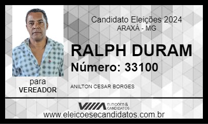 Candidato RALPH DURAM 2024 - ARAXÁ - Eleições