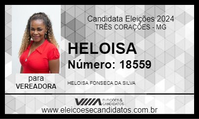 Candidato HELOISA 2024 - TRÊS CORAÇÕES - Eleições