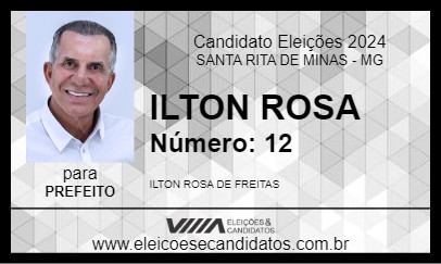 Candidato ILTON ROSA 2024 - SANTA RITA DE MINAS - Eleições