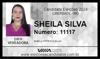 Candidato SHEILA SILVA 2024 - LIBERDADE - Eleições