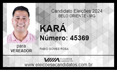 Candidato KARÁ 2024 - BELO ORIENTE - Eleições