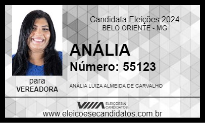 Candidato ANÁLIA 2024 - BELO ORIENTE - Eleições