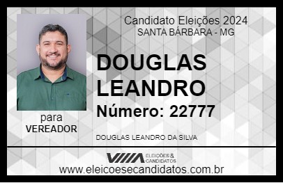 Candidato DOUGLAS LEANDRO 2024 - SANTA BÁRBARA - Eleições