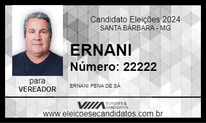 Candidato ERNANI 2024 - SANTA BÁRBARA - Eleições