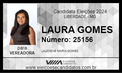 Candidato LAURA GOMES 2024 - LIBERDADE - Eleições