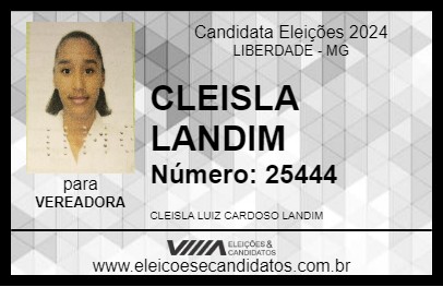 Candidato CLEISLA LANDIM 2024 - LIBERDADE - Eleições