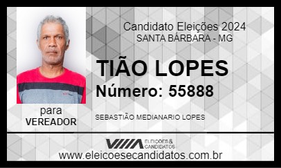 Candidato TIÃO LOPES 2024 - SANTA BÁRBARA - Eleições