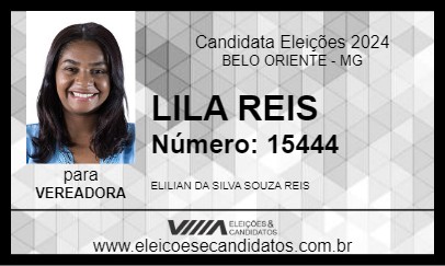 Candidato LILA REIS 2024 - BELO ORIENTE - Eleições