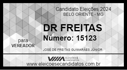 Candidato DR FREITAS 2024 - BELO ORIENTE - Eleições