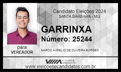 Candidato GARRINXA 2024 - SANTA BÁRBARA - Eleições