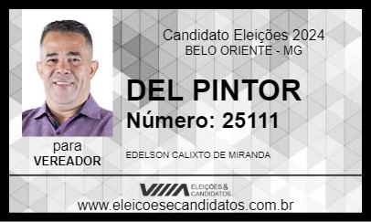 Candidato DEL PINTOR 2024 - BELO ORIENTE - Eleições