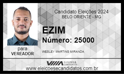 Candidato EZIM 2024 - BELO ORIENTE - Eleições