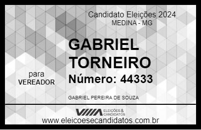 Candidato GABRIEL TORNEIRO 2024 - MEDINA - Eleições