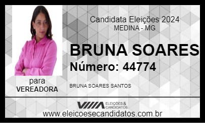 Candidato BRUNA SOARES 2024 - MEDINA - Eleições