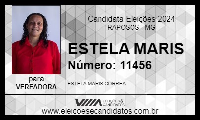 Candidato ESTELA MARIS 2024 - RAPOSOS - Eleições