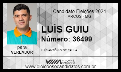 Candidato LUÍS GUIU 2024 - ARCOS - Eleições