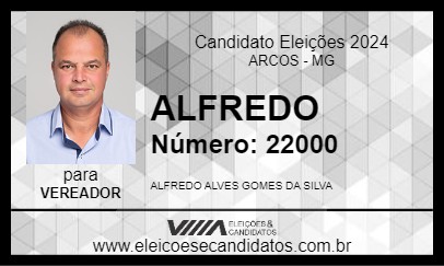 Candidato ALFREDO 2024 - ARCOS - Eleições