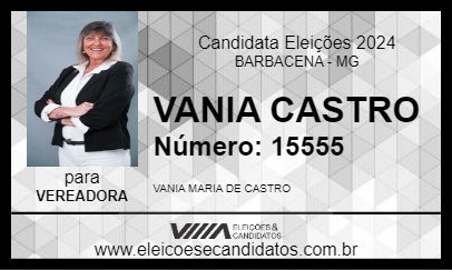 Candidato VANIA CASTRO 2024 - BARBACENA - Eleições