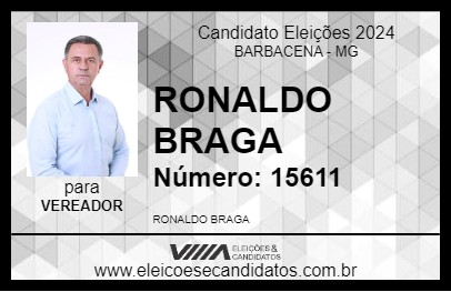 Candidato RONALDO BRAGA 2024 - BARBACENA - Eleições