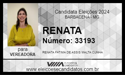 Candidato RENATA 2024 - BARBACENA - Eleições