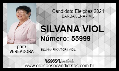 Candidato SILVANA VIOL 2024 - BARBACENA - Eleições