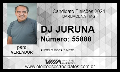 Candidato DJ JURUNA 2024 - BARBACENA - Eleições