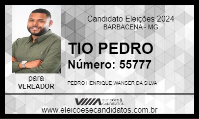 Candidato TIO PEDRO 2024 - BARBACENA - Eleições