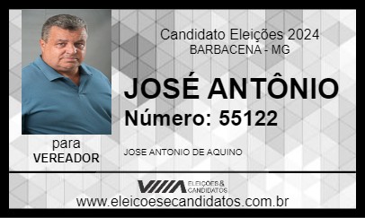 Candidato JOSÉ ANTÔNIO 2024 - BARBACENA - Eleições