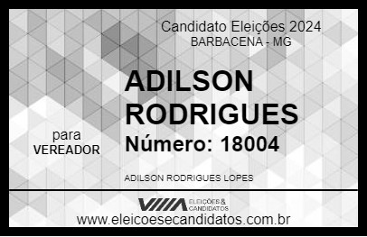 Candidato ADILSON RODRIGUES 2024 - BARBACENA - Eleições