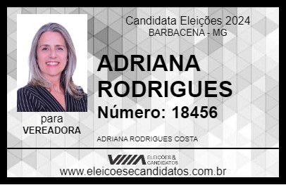 Candidato ADRIANA RODRIGUES 2024 - BARBACENA - Eleições