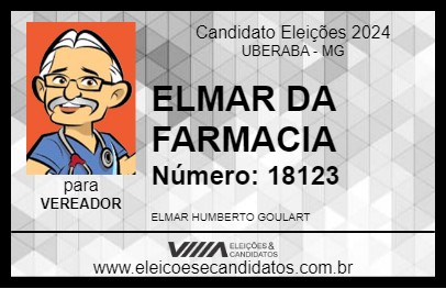 Candidato ELMAR DA FARMACIA 2024 - UBERABA - Eleições