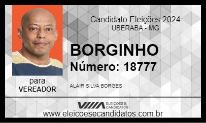 Candidato BORGINHO 2024 - UBERABA - Eleições