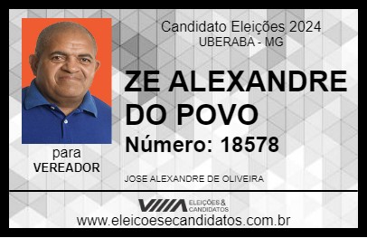 Candidato JOSÉ ALEXANDRE 2024 - UBERABA - Eleições