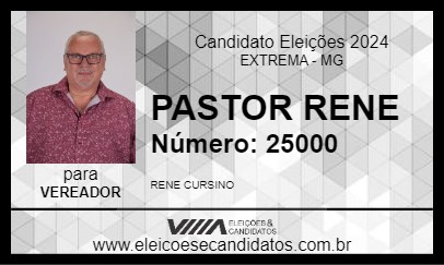 Candidato PASTOR RENE 2024 - EXTREMA - Eleições