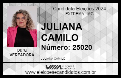 Candidato JULIANA CAMILO 2024 - EXTREMA - Eleições