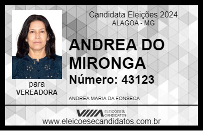 Candidato ANDREA DO MIRONGA 2024 - ALAGOA - Eleições