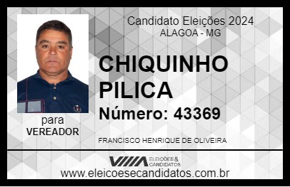 Candidato CHIQUINHO PILICA 2024 - ALAGOA - Eleições