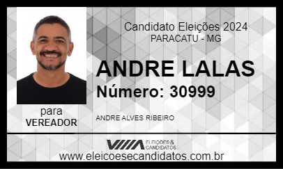 Candidato ANDRE LALAS 2024 - PARACATU - Eleições