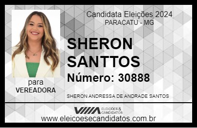 Candidato SHERON SANTTOS 2024 - PARACATU - Eleições