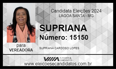 Candidato SUPRIANA 2024 - LAGOA SANTA - Eleições