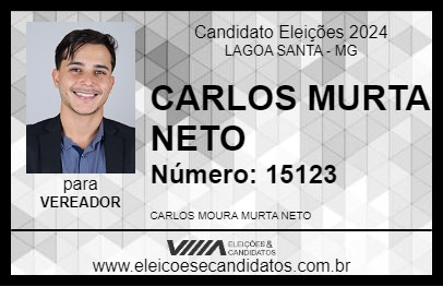 Candidato CARLOS MURTA NETO 2024 - LAGOA SANTA - Eleições