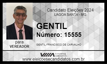 Candidato GENTIL 2024 - LAGOA SANTA - Eleições