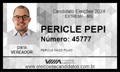 Candidato PERICLE PEPI 2024 - EXTREMA - Eleições