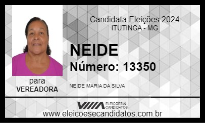 Candidato NEIDE 2024 - ITUTINGA - Eleições