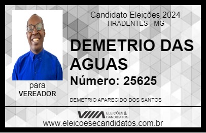 Candidato DEMETRIO DAS AGUAS 2024 - TIRADENTES - Eleições