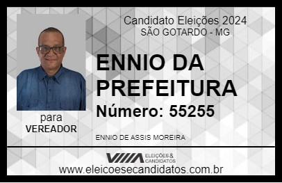 Candidato ENNIO DA PREFEITURA 2024 - SÃO GOTARDO - Eleições