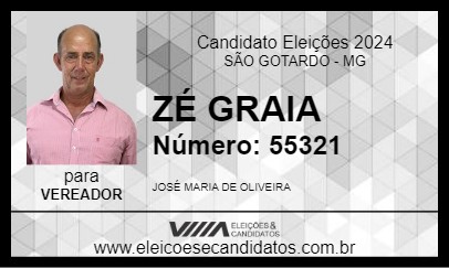 Candidato ZÉ GRAIA 2024 - SÃO GOTARDO - Eleições