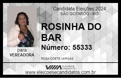 Candidato ROSINHA DO BAR 2024 - SÃO GOTARDO - Eleições